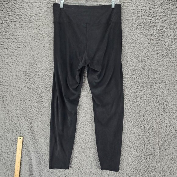 Soft Surroundings Pants Womens Medium Black Stretch High Rise Leggings *GUC* - Picture 6 of 10